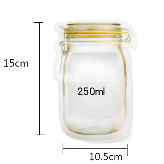Jar-Shaped Bag Small - 6 Pcs
